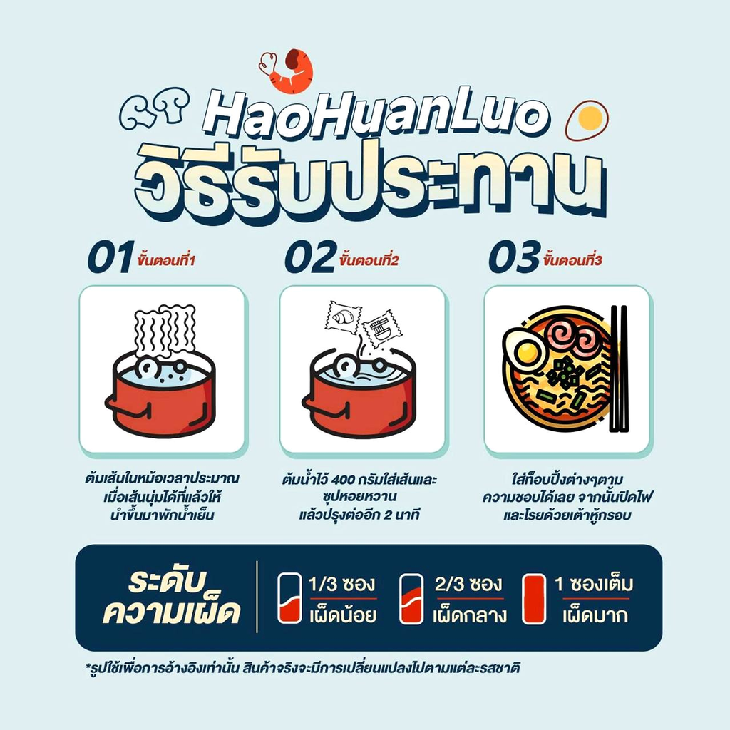 วิธีปรุง Haohuanluo หลัวซือเฝิ่น 3 ขั้นตอน | Haohuanluo luosifen cooking instructions